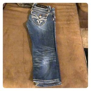 Size 27 crop rock revival jeans